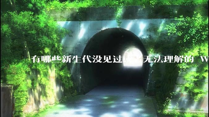 有哪些新生代没见过或者无法理解的 Windows 95/98 时代的事情？